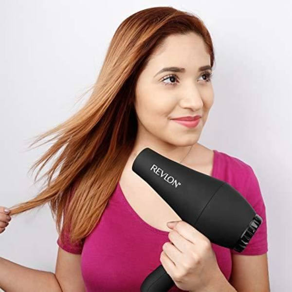 Hårtork - REVLON - RVDR5251E - Perfect Heat - 2000 W - AC motor - 2 hastigheter - Svart / Rosa svart och rosa