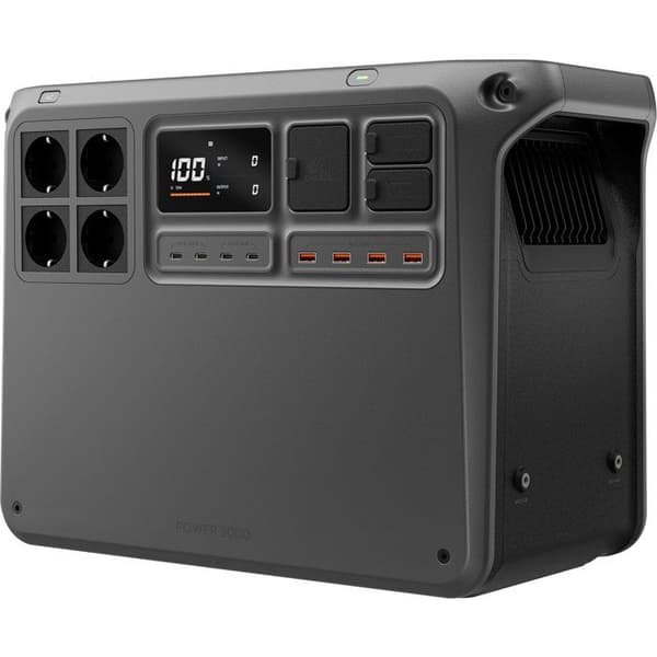 Bärbar elstation - DJI - Power 2000 Svart