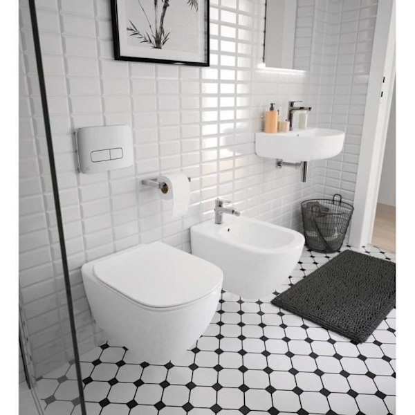 IDEAL STANDARD Tesi WC-sits - Fallskydd - Vit Vit