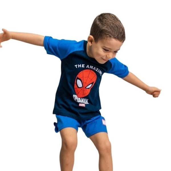 Cerda Spiderman kort pyjamas för barn - blå/blå/blå - 4 år Blå/blå/blå 3 år