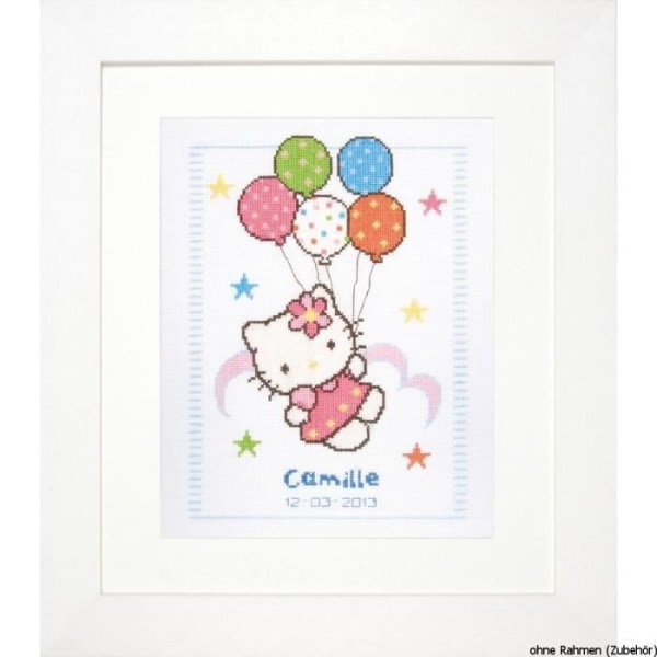 Vervaco räknade "Hello Kitty" Canvas Picture Kit