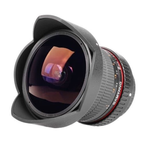 Samyang 8mm - F 3,5 ASPH IF CS2 linser-197 Svart