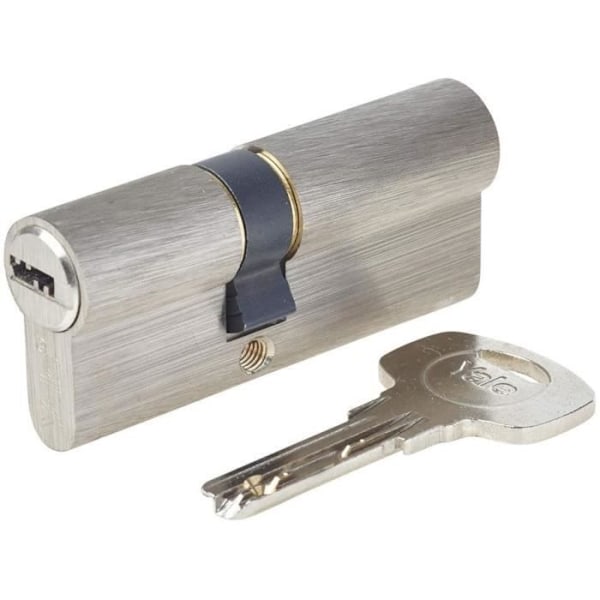 Låscylinder - YALE - YC1000+ - Urkopplingsbar - 30x40 mm - 6 stift - 4 vändbara nycklar - Nickelpläterad Nickelpläterad