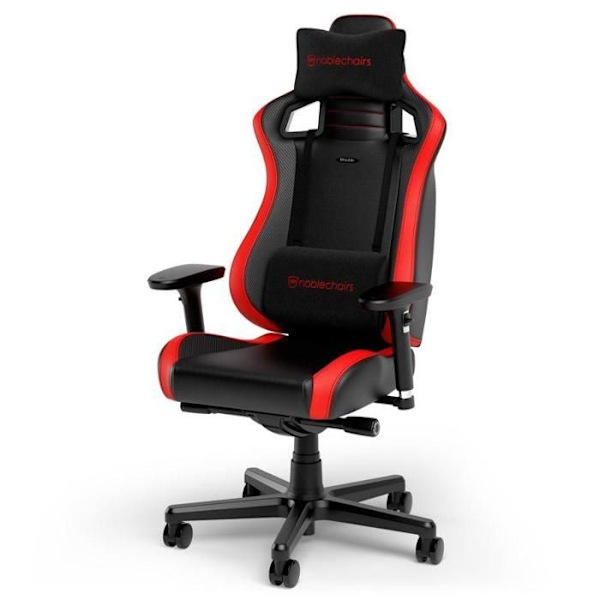 Spelstol - Noblechairs - Epic Compact - Svart/Röd - Höjdjusterbar - Max 120 kg Svart röd
