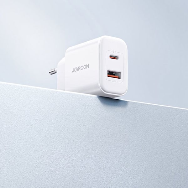 USB-laddare, Typ-C, 20 W - JoyRoom (JR-TCF05) - Vit