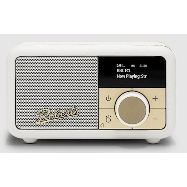DAB / DAB+ / FM RDS digitalradio, Bluetooth-teknik, Inbyggt batteri - Upp till 20 timmars batteritid, Chic och retrodesign.