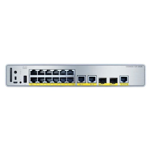 Cisco C9200CX-12T-2X2G-E nätverksswitch Managed Gigabit Ethernet (10/100/1000) Power over Ethernet (PoE)