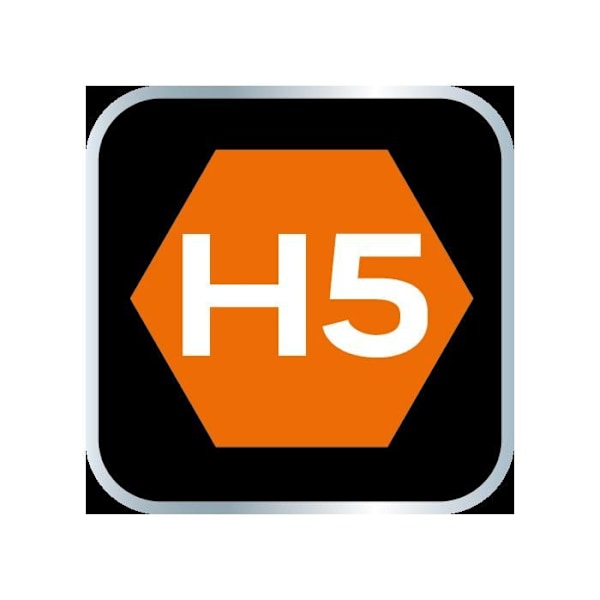 Hexagonal H5-bits på 1/4" hylsa, kort, 37 mm
