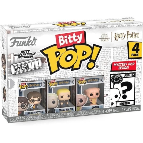 Paket med 4 Bitty Pop-figurer! Harry Potter: Hermione Klänning Vit