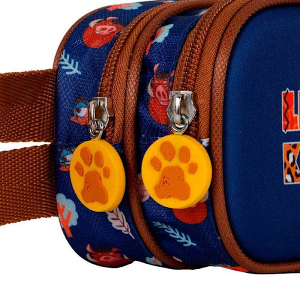 Trousse Dubbel 3D - Disney Lejonkungen Liten Ansikte - Blå - One Size Blå