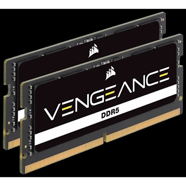 RAM-minne - CORSAIR - CMSX64GX5M2A4800C40 - VENGEANCE - DDR5 - 64Go 2x32Go SODIMM - 4800MT/s - CL 40 - 1.1V