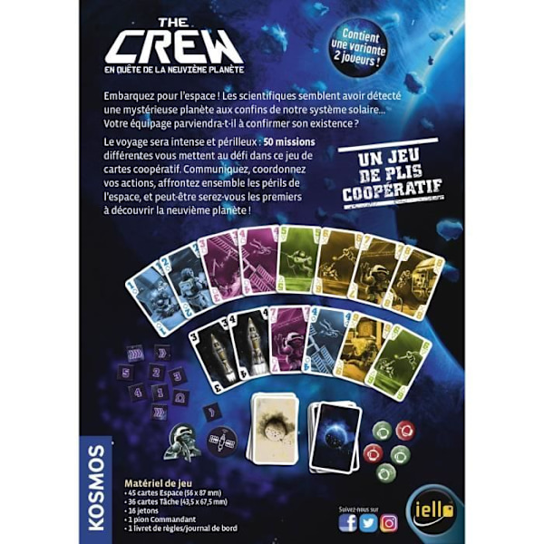 Iello - The Crew - Kooperativt brädspel Blå