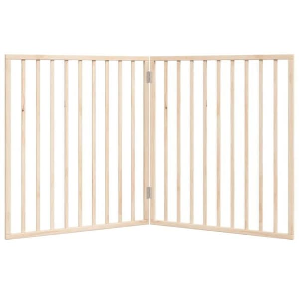 vidaXL Fällbar hundbarriär 2 paneler 160 cm poppelträ 352178