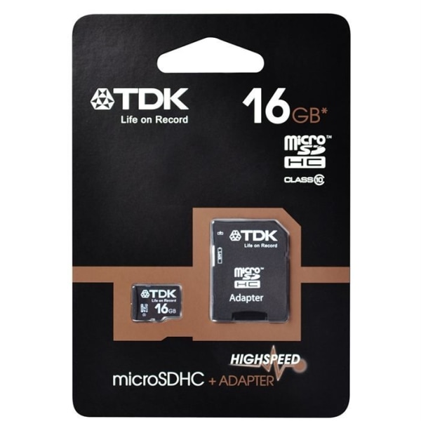 TDK Micro SD 16 GB Klass 10