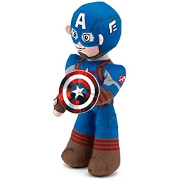 Peluche - SIMBA - Captain America - 25 cm - Articulerat inre skelett - Flera färger Flerfärgad
