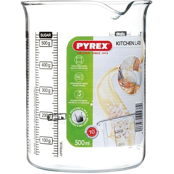 Måttkopp 0,5 L Kitchen Lab - 4 graderingar