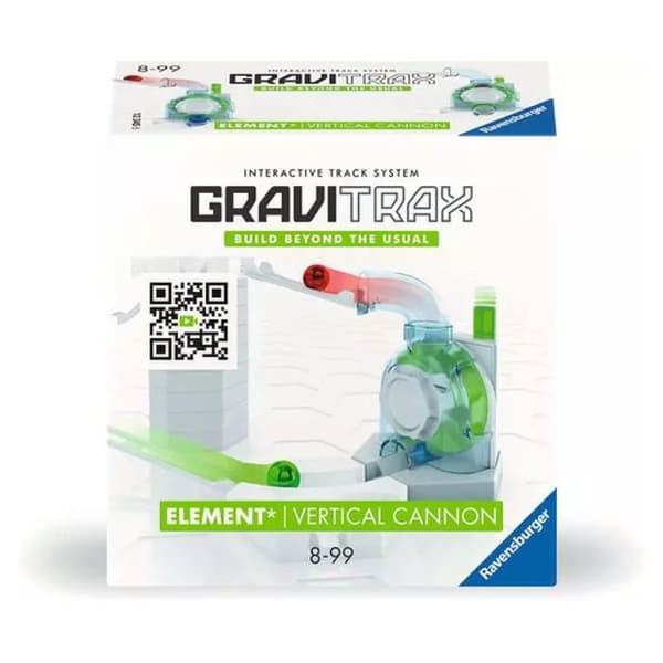 Vertikalt Element Canon - RAVENSBURGER - GraviTrax - Konstruktionsspel - 8 År - 5 Delar Röd