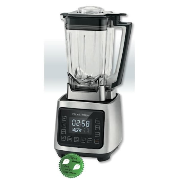 Mixerskål - PROFICOOK - PC-UM 1127 - 2000 Watt - 2 L - Svart, Rostfritt stål