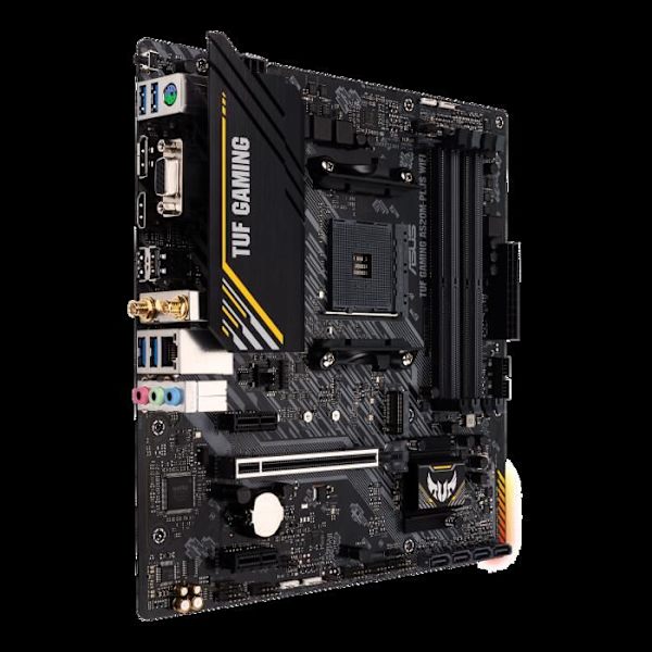 Moderkort - ASUS - TUF GAMING A520M-PLUS WIFI - AMD A520 - AM4 micro ATX plats