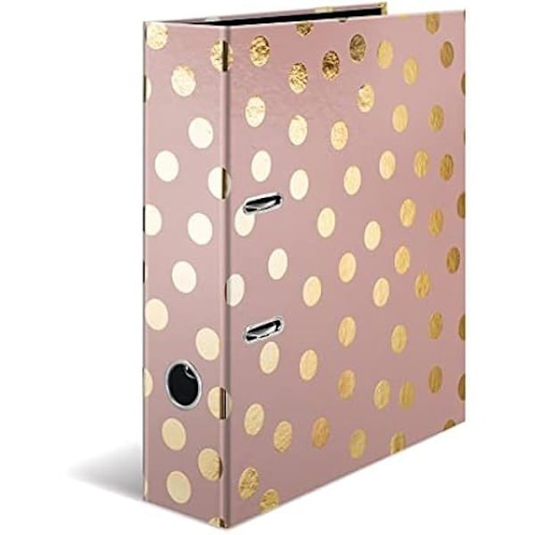 Klämmapparat - HERMA - Mode & Stil Dots - 31,5 x 28,5 x 7 cm - Robust kartong - Elegant design Prickar