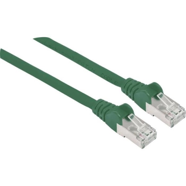 Nätverkspatchkabel Intellinet Cat6aPro Kabel Cat7 Rohkabel Cat6a RJ45 Stecker 5m grün Kupfer halogenfrei 74096