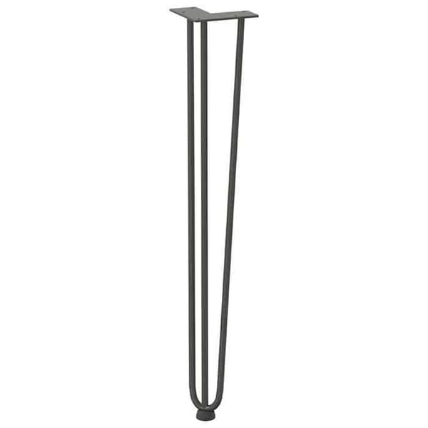 vidaXL Hårnålsgjorde för konsoler, 4-pack, anthracite, 72 cm, massivt stål 4012446