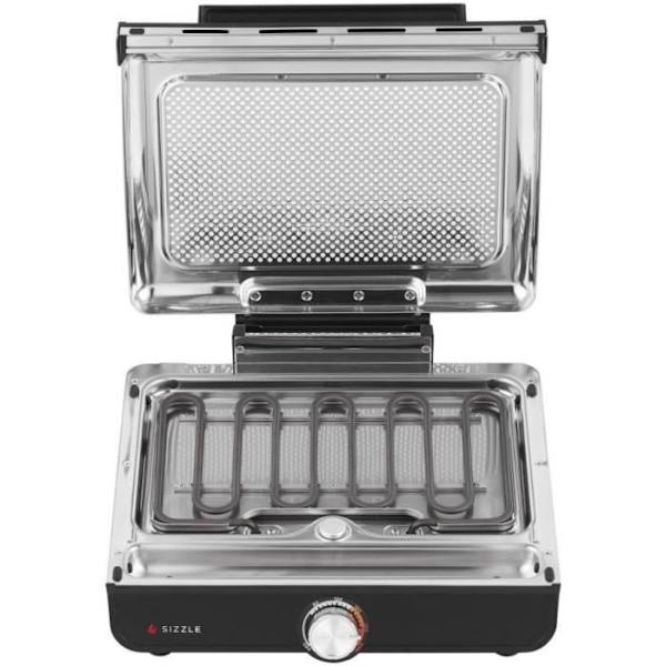 Grill och plancha NINJA - Sizzle GR101EU - Yta 34x8x13,5cm - Upp till 260°C Svart