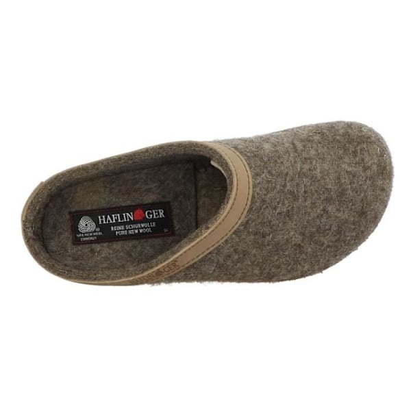 Tofflor - HAFLINGER - GRIZZLY TO - Beige - Ullfilt - Korksula - 42