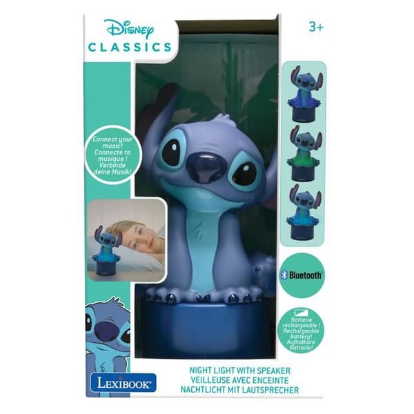 Bluetooth-högtalare nattlampa Stitch BLÅ