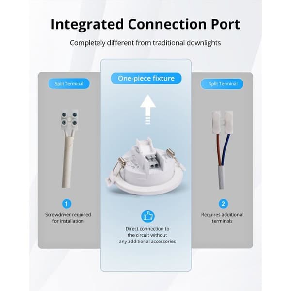 Spot LED infälld - GR4TEC - Paket med 10 - 5W - 400 lm - IP65 Neutral vit