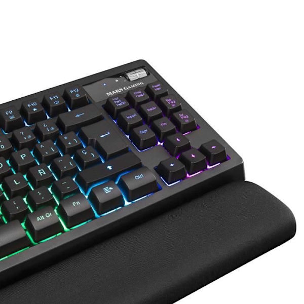 TKL Gaming Tangentbord - Mars Gaming - MKAX - H-Mech - RGB - Gel handledsstöd
