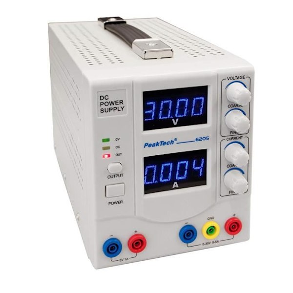 PeakTech Ahrensburg Peak Tech Linear Geregeltes DC Laboratory Power Supply 1 CH 030 V/05 A,