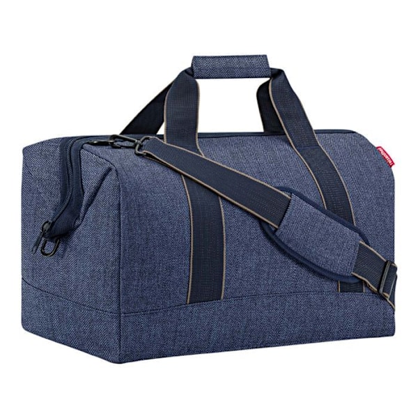 Axelväska - reisenthel - Allrounder L - Fiskbensmönster Mörkblå - 30L - Unisex mörkblå