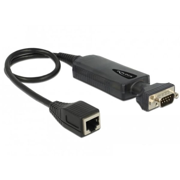 DeLOCK 62976, trådbunden, RS-232, Ethernet, 100 Mbit/s, svart
