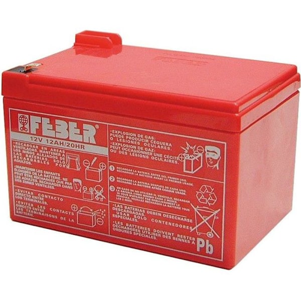 Elfordonsbatteri - 12 volt 10 ah - FEBER