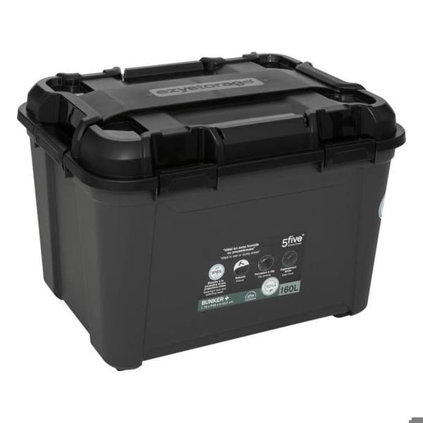 Plastlåda 160L svart - 5 five simply smart Svart