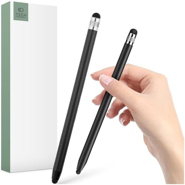 Stylet - Tech-Protect - Svart - För surfplattor och smartphones - Precisionstouchsystem