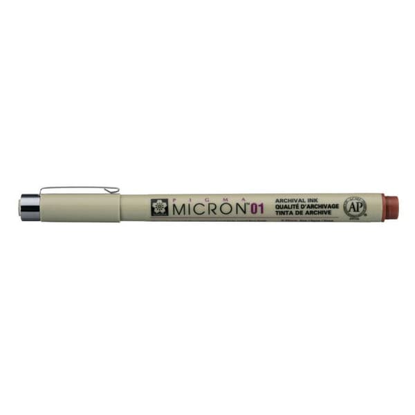 Feutre Pigma Micron 01 Sakura spets extra fin 0.25mm brun kastanj