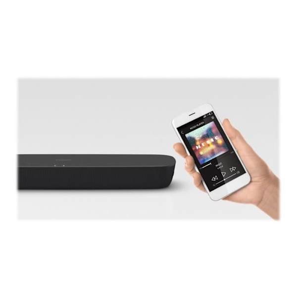 Panasonic Soundbar SC-HTB200EGK | 80W Bluetooth 2.0 Dolby/DTS, Optiska/HDMI-anslutningar, USB, Kompakt formfaktor, Svart