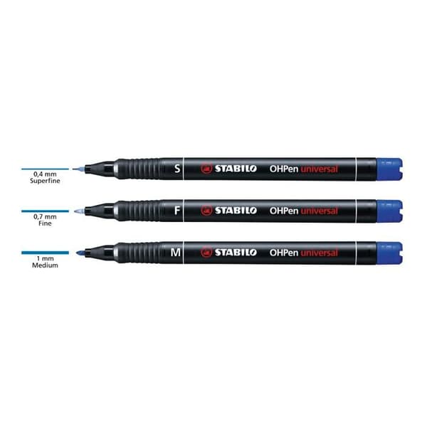 Permanent markers - Staedtler - Case of 4 markers - Permanent ink - Multi-surfaces - Mixed