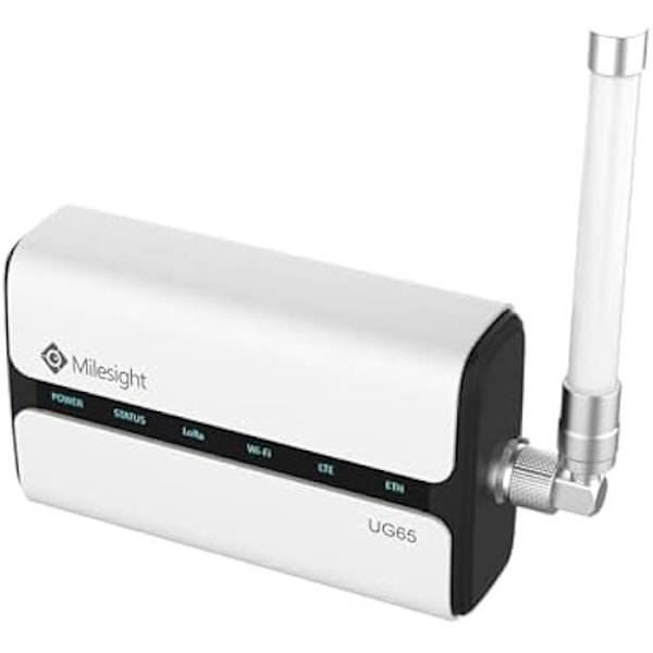 Passerelle IoT - MILESIGHT - UG65 - LoRaWAN-anslutning - Mobilanslutning - 868 MHz Svart, Vit