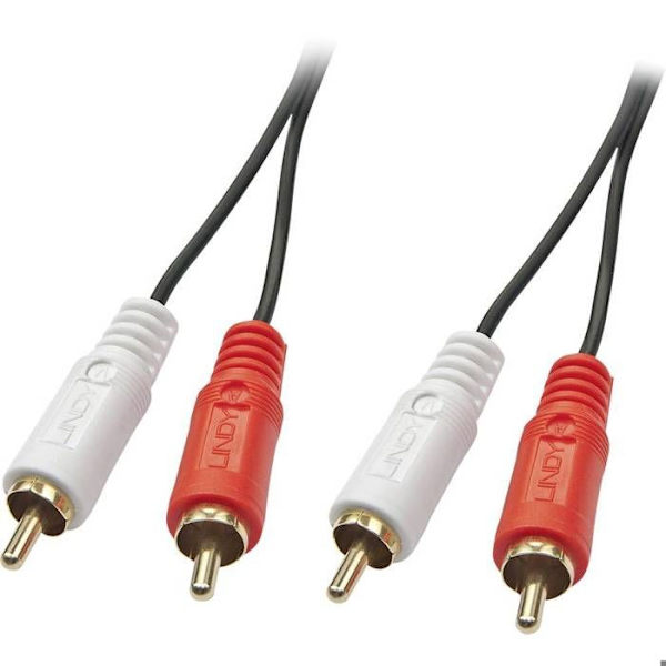 Lindy Premium Audio Kabel RCA x 2 (M) till RCA x 2 (M) 2m