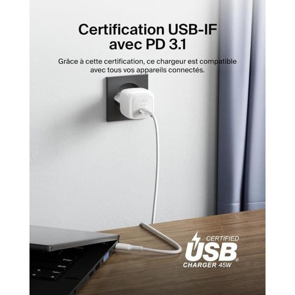 BELKIN Laddare 45W US Vit