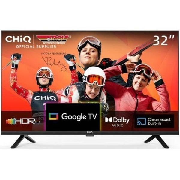 CHIQ LCD-TV 80 cm L32Q7L Google TV HDTV - Smart TV - HDR10 - Dolby Audio - 2 x 8 Watt