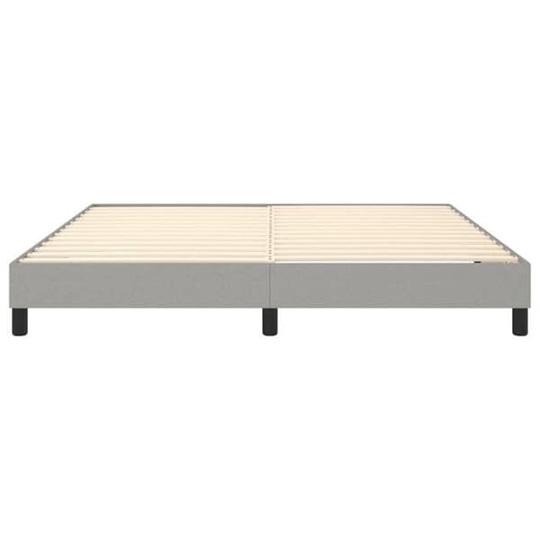 vidaXL Sängram med ribbor ljusgrå 160x200 cm tyg 3120524 ljusgrått