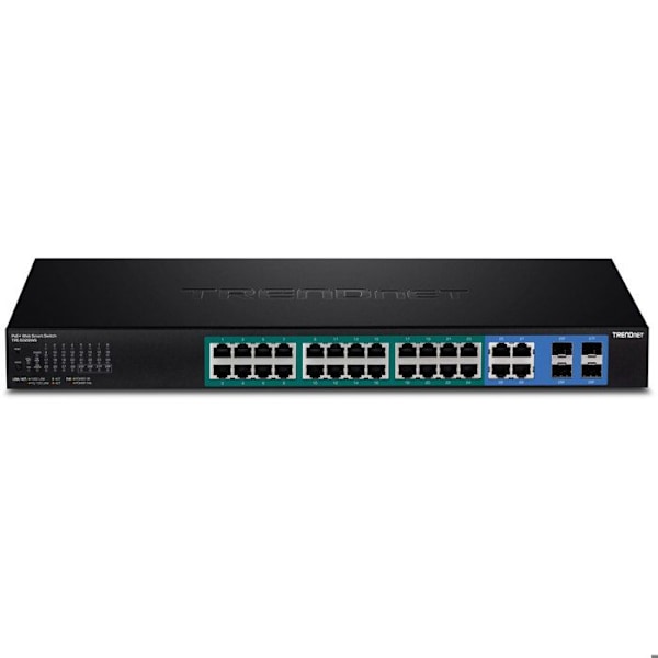 Ethernet-switch - TRENDNET - TPE-5028WS - 28 portar - PoE+ - Modulär - 1U Svart