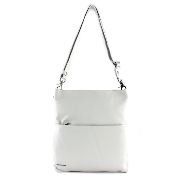 Axelväska - MANDARINA DUCK - M Mist - Mjuk läder - Dimensioner 33x36x3 cm - Vikt 700 g Vit