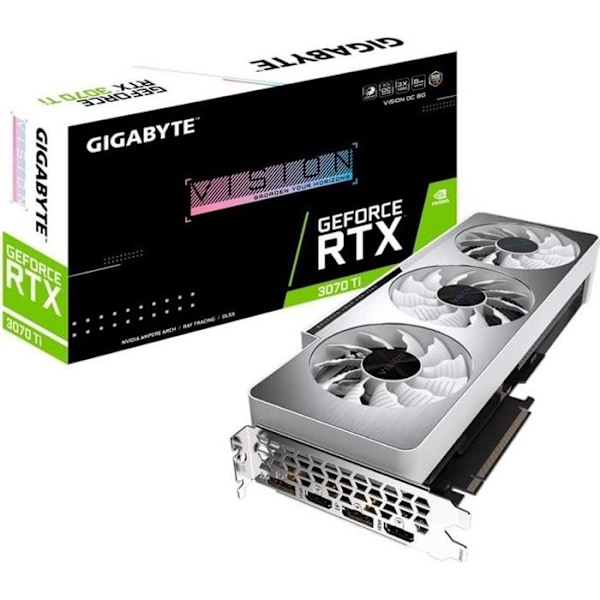 GIGABYTE GeForce RTX 3070 Ti VISION OC 8GB LHR (GV-N307TVISION OC-8GD)