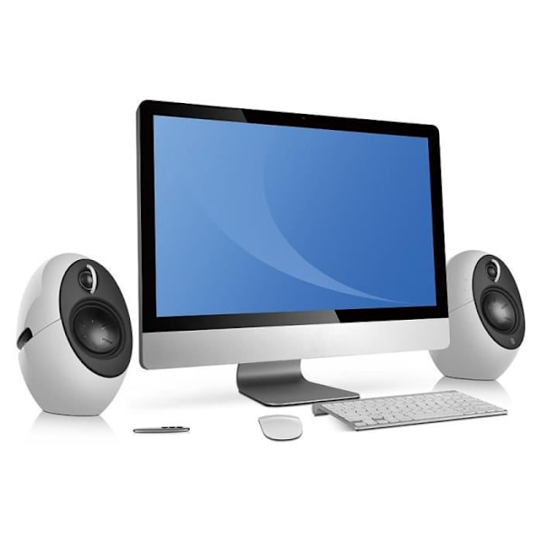 Edifier E25HD Luna Eclipse White Hifi-ansluten högtalare säljs i par Vit