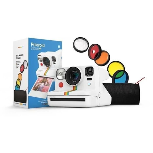POLAROID Now+ snabbkamera - Autofokus - Ansluten - Filter ingår - Vit